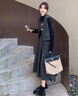 佰藍嬌小香風(fēng)毛呢馬甲連衣裙套裝女2025春秋季穿搭新款輕奢高級感三件套 灰色 XL （建議140斤以?xún)龋?曬單實(shí)拍圖