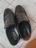 稻草人秋冬商務(wù)休閑鞋男士頭層牛皮鞋男正裝鞋懶人套腳豆豆鞋  黑色 41 曬單實(shí)拍圖