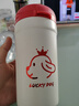樂(lè )扣樂(lè )扣（LOCK&LOCK）【新年禮物】翻蓋小咖保溫杯保冷杯手持桌面杯吸管雙飲兩用咖啡 幸運小狗紅- 430ml 曬單實(shí)拍圖