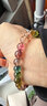 石玥珠寶寶石級彩虹碧璽手串本命年轉運珠天然水晶手鏈男女士款 6-7mm 曬單實(shí)拍圖