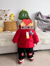 巴拉巴拉童裝兒童羽絨服男童女童2025新款春裝拜年服紅色國風(fēng)寶寶外套加厚 曬單實(shí)拍圖