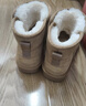 駱駝（CAMEL）女鞋冬季新款加絨保暖雪地靴圓頭短靴時(shí)尚百搭女靴 L23W275056卡其 36 曬單實(shí)拍圖