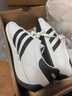 阿迪達斯（adidas）T頭鞋男鞋春季復古休閑鞋時(shí)尚輕便減震運動(dòng)鞋 白/一號黑/白 43 曬單實(shí)拍圖