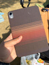 PinJoy適用ipad mini7保護殼mini6凱夫拉芳綸碳纖維紋保護套小平板硬殼商務(wù)簡(jiǎn)約超薄磁吸防摔全包散熱 【磁吸款】晚霞  雙磁環(huán) iPad mini7 曬單實(shí)拍圖
