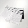 Calvin KleinCK男士棉質(zhì)平角內褲內衣 3條套裝 短褲 保稅倉發(fā)貨 LV00NB4389 /MP1黑白灰 XL 曬單實(shí)拍圖