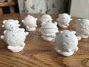 尚美貝貝石膏娃娃涂色兒童手工diy制作彩繪涂鴉玩具3-6歲【8只】新年禮物 曬單實(shí)拍圖