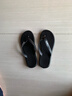 李寧（LI-NING）游泳人字拖新款拖鞋男女防滑耐磨輕便柔軟男女情侶游泳沙灘鞋 2.0升級加厚黑色 41 曬單實(shí)拍圖