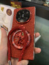 適用華為matex6/MATEX7折疊屏手機殼紅色閃粉MateX6典藏版保護套全包防摔旋轉馬支架帶掛繩高級女 【紅色-旋轉馬支架】手繩款 華為 Mate X6 曬單實(shí)拍圖