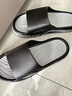 回力運動(dòng)拖鞋男士家居浴室防滑一字拖外穿沙灘涼鞋 HL3952 黑灰 46-47 曬單實(shí)拍圖