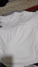 立蒙（LIMENG）男女裝素色180g全棉短袖t恤圓領(lǐng)寬松體恤打底衫 白色 XL 曬單實(shí)拍圖