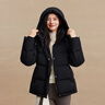 波司登冬羽絨服女士修身短款休閑加厚脫卸帽立領(lǐng)休閑百搭外套 曬單實(shí)拍圖