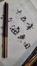 玉水湖鋼筆式毛筆軟筆書(shū)法專(zhuān)用筆書(shū)法筆式自帶墨水小楷墨囊軟筆式吸墨便攜細狼毫抄經(jīng)筆 酸枝木+墨囊50支 曬單實(shí)拍圖