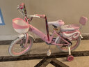 貝琦童（BEIQITONG）貝琦童兒童自行車(chē)女孩2-3-6-8-9歲小孩單車(chē)腳踏車(chē)12-18寸寶寶童車(chē) 粉色【折疊白胎】+防摔暴君輪+護網(wǎng)+京東專(zhuān)供 16寸適合身高(105-115)CM 曬單實(shí)拍圖