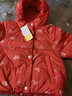 巴拉巴拉童裝兒童羽絨服女童2025新款春裝紅色拜年服甜美外套大童新年衣服 曬單實(shí)拍圖