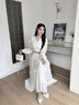 歌力思（ELLASSAY）2025早春新款法式浪漫優(yōu)雅褶皺收腰中長(cháng)款連衣裙女EWB361Y05800 曬單實(shí)拍圖