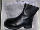 百麗真皮時(shí)裝靴冬新彈力短靴瘦瘦靴B1538DD5 甜酷黑 38 曬單實(shí)拍圖