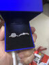 BOEAY一克拉莫桑鉆石戒指求婚鉆戒鐘久久純銀戒指女款結婚情侶款一對戒 【鉆戒禮盒】星糖小方糖女戒1克拉+男戒/免費刻字 曬單實(shí)拍圖