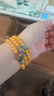 布達拉宮蜜蠟碧玉多圈手串銅鑲紫龍晶配件手鏈男女款送女友生日禮物 曬單實(shí)拍圖