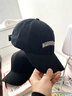 回力棒球帽子男大頭圍深頂寬檐鴨舌帽純棉運動(dòng)四季可戴防曬遮陽(yáng)帽潮流 黑色 曬單實(shí)拍圖