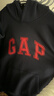 蓋璞（GAP）男女裝秋季款LOGO抓絨寬松連帽套頭衛衣休閑上衣786940 曬單實(shí)拍圖