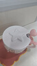 可愛(ài)小熊馬克杯帶蓋勺陶瓷杯女生高顏值情侶水杯辦公室杯子早餐杯 粉紅色兔子+蓋+勺 曬單實(shí)拍圖