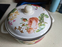 威爾基搪瓷盆豬油盆帶蓋瓷盆和面碗食品級豬油罐鍋湯鍋加厚老式廚房湯盆 雙耳搪瓷鍋帶蓋-24cm 曬單實(shí)拍圖