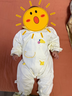 優(yōu)奇嬰兒衣服男女寶寶秋季長(cháng)袖連體衣嬰幼兒早秋哈衣超萌洋氣爬爬服 曬單實(shí)拍圖