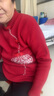 寶蓮朵媽媽秋冬裝國風(fēng)紅色針織衫上衣中老年女裝高級感立領(lǐng)減齡打底毛衣 曬單實(shí)拍圖