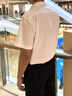 柒牌（SEVEN）【10A抗菌2A防螨/莫代爾】商務(wù)短袖襯衫男士2026春夏季新品 大白 41 曬單實(shí)拍圖