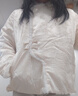 三彩【素梅流光】2025冬季新款90白鵝絨羽絨服寬松直充外套C 米白色花卉 L 165/88A 曬單實(shí)拍圖