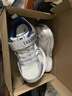 泰蘭尼斯春季兒童運動(dòng)鞋百搭男童跑步鞋女童輕便防滑老爹鞋白/銀色26碼 曬單實(shí)拍圖