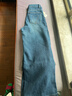 片斷（dribs＆drabs）牛仔褲女冬季新款高腰復古水洗直筒褲時(shí)尚通勤百搭褲子 牛仔藍 M 曬單實(shí)拍圖