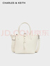 CHARLES&KEITH簡(jiǎn)約通勤手提水桶包菜籃子包生日新年禮物送女友CK2-10151518 Cream奶白色 S 曬單實(shí)拍圖