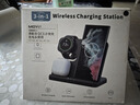 MOYIEAKAN三星Galaxy Z Flip5/4/3折疊屏手機Fold手表Watch6耳機Buds3三合一無(wú)線(xiàn)充電器S22立式支架充電底座 旗艦版- 典雅黑 曬單實(shí)拍圖