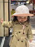 Kocotreekk樹(shù)兒童防曬帽防紫外線(xiàn)寶寶盆帽男女孩遮陽(yáng)帽春夏 花蔓輕語(yǔ)L 曬單實(shí)拍圖