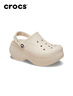 卡駱馳（CROCS）貝拉洞洞鞋沙灘鞋包頭女鞋厚底拖鞋|210062 冬日白 -11S 39 (240mm) 曬單實(shí)拍圖