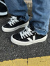 維動(dòng)（VEIDOORN）復古運動(dòng)板鞋啟星帆布鞋簡(jiǎn)約情侶款舒適透氣休閑百搭 啟星黑 42 曬單實(shí)拍圖