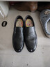 紅蜻蜓男鞋新款男士爸爸一腳蹬軟面皮商務(wù)休閑皮鞋男WTA42860 黑色39 曬單實(shí)拍圖