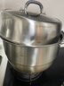 美廚（MAXCOOK）316L不銹鋼蒸鍋三層32cm家用復底蒸煮湯鍋燃氣灶電磁爐通用MCZ050 曬單實(shí)拍圖