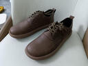 普步仕品牌皮鞋男2026年新款復古商務(wù)大頭鞋男時(shí)尚透氣百搭大碼工裝鞋男 棕色 45 曬單實(shí)拍圖