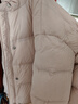 太平鳥(niǎo)【熱氣球】女裝連帽泡芙花苞長(cháng)羽絨服冬保暖外套 甜桃粉【短款】 M 曬單實(shí)拍圖