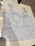 愛(ài)慕（Aimer）抹胸式無(wú)托蕾絲打底背心AM72C271 灰色G9B 160 曬單實(shí)拍圖