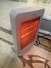 美的（Midea）小太陽(yáng)取暖器電暖器暖風(fēng)機電熱取暖器 烤火爐遠紅外暖風(fēng)取暖爐迷你家用臺式辦公室 速熱暖手寶暖腳 【旋鈕3檔調溫】搖頭定時(shí) 曬單實(shí)拍圖