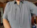 龍牙新款龍牙隱之輕竹速干休閑短袖襯衫春夏舒適通勤商務(wù)百搭襯衫 鈦鋼灰 2XL 190/108B（190-210斤） 曬單實(shí)拍圖