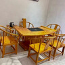 古樽堂金絲楠木茶桌現代茶臺實(shí)木新中式家具簡(jiǎn)約小葉楨楠禪意陰沉木新款 茶桌七件套 曬單實(shí)拍圖