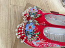 天丂新娘秀禾婚鞋流蘇漢服鞋古風(fēng)繡花鞋中式增高紅色復古結婚鞋配旗袍 流蘇漢服婚鞋【至尊鳳鳴紅38碼】 曬單實(shí)拍圖