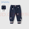JELLYBABY女童加絨打底褲3歲寶寶運動(dòng)褲秋季嬰兒秋裝薄絨冬款5兒童褲子秋冬 曬單實(shí)拍圖