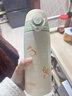 膳魔師（THERMOS）兒童保溫杯小學(xué)生開(kāi)學(xué)必備吸管水杯貓狗系列男女水壺600ml綠 曬單實(shí)拍圖