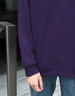 班尼路（Baleno）潮牌衛衣男2026春季新款潮流深紫色上衣外套男休閑百搭重磅套頭衫 曬單實(shí)拍圖