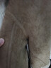 ELLE法式復古麂皮絨毛絨短外套女2025冬季新款仿皮草寬松通勤上衣 卡其 【預售】 M 曬單實(shí)拍圖